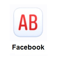 AB Button (Blood Type) on Facebook