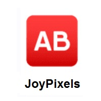 AB Button (Blood Type) on JoyPixels