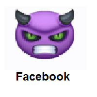 Angry Face With Horns on Facebook