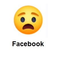 Anguished Face on Facebook