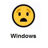 Anguished Face on Microsoft Windows