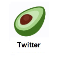 Avocado on Twitter Twemoji