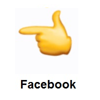 Backhand Index Pointing Left on Facebook