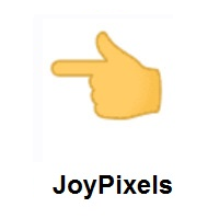 Backhand Index Pointing Left on JoyPixels