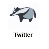 Badger on Twitter Twemoji