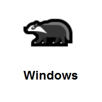 Badger on Microsoft Windows