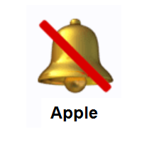 Bell With Slash on Apple iOS