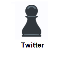 Black Chess Pawn on Twitter Twemoji