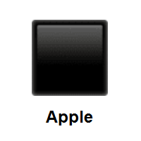 Black Large Square on Apple iOS