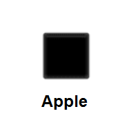 Black Medium-Small Square on Apple iOS