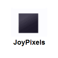 Black Medium-Small Square on JoyPixels