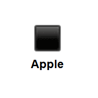 Black Small Square on Apple iOS