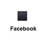 Black Small Square on Facebook