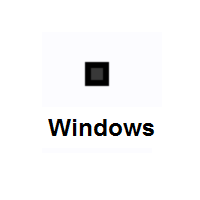 Black Small Square on Microsoft Windows
