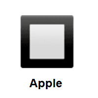 Black Square Button on Apple iOS