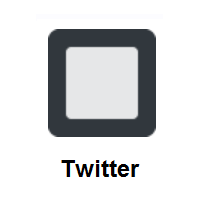 Black Square Button on Twitter Twemoji
