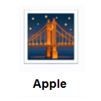 Bridge At Night on Apple iOS