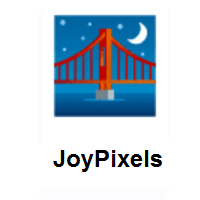 Bridge At Night on JoyPixels
