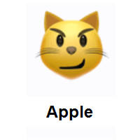 Cat Face With Wry Smile on Apple iOS