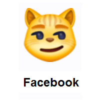 Cat Face With Wry Smile on Facebook