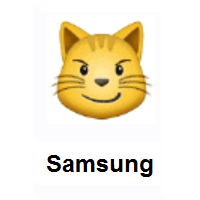 Cat Face With Wry Smile on Samsung