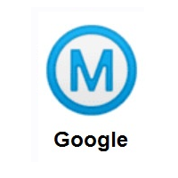 Circled M on Google Android