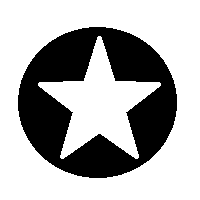 Circled White Star
