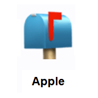 Closed Mailbox With Raised Flag on Apple iOS