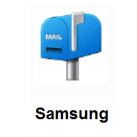 Closed Mailbox With Raised Flag on Samsung