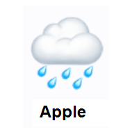 Cloud With Rain on Apple iOS