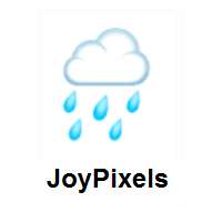 Cloud With Rain on JoyPixels