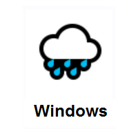 Cloud With Rain on Microsoft Windows