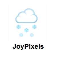 Cloud With Snow on JoyPixels