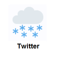 Cloud With Snow on Twitter Twemoji