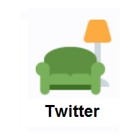 Couch and Lamp on Twitter Twemoji
