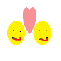 Couple with Heart Smiley