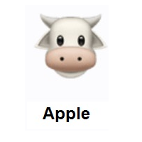 Cow Face on Apple iOS