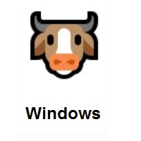 Cow Face on Microsoft Windows