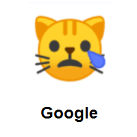 Crying Cat Face on Google Android