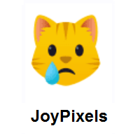 Crying Cat Face on JoyPixels