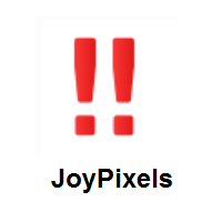 Double Exclamation Mark on JoyPixels