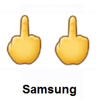 Double Middle Finger on Samsung