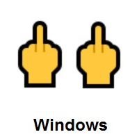 Double Middle Finger on Microsoft Windows