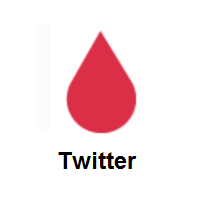 Drop of Blood on Twitter Twemoji