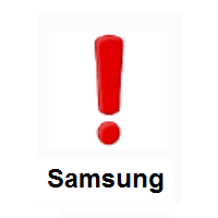 Exclamation Mark on Samsung