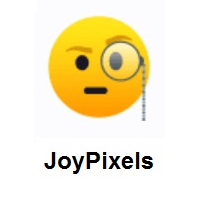 Face With Monocle on JoyPixels