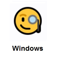 Face With Monocle on Microsoft Windows