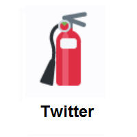 Fire Extinguisher on Twitter Twemoji