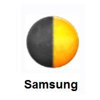 First Quarter Moon on Samsung