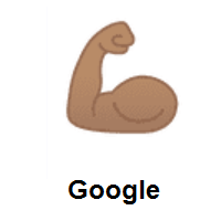 Flexed Biceps: Medium Skin Tone on Google Android